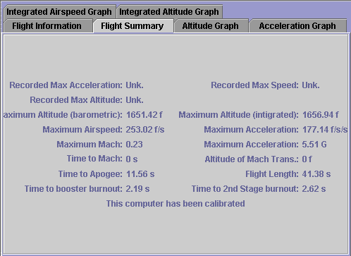 MC flight data