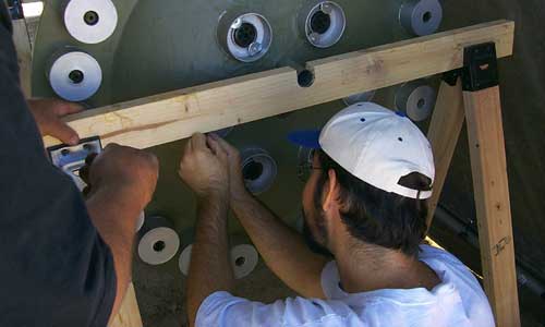 Chet installing booster motors